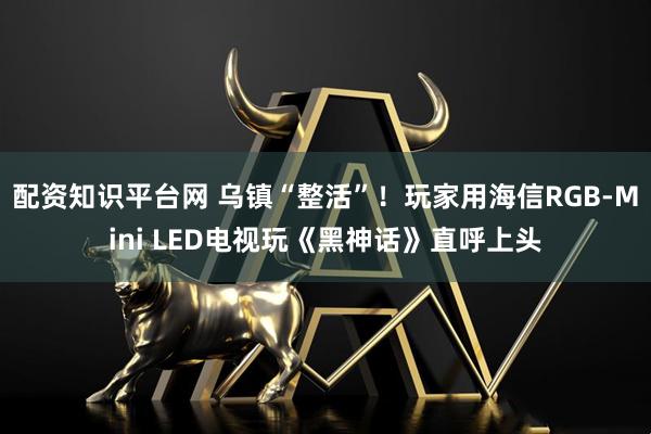 配资知识平台网 乌镇“整活”！玩家用海信RGB-Mini LED电视玩《黑神话》直呼上头